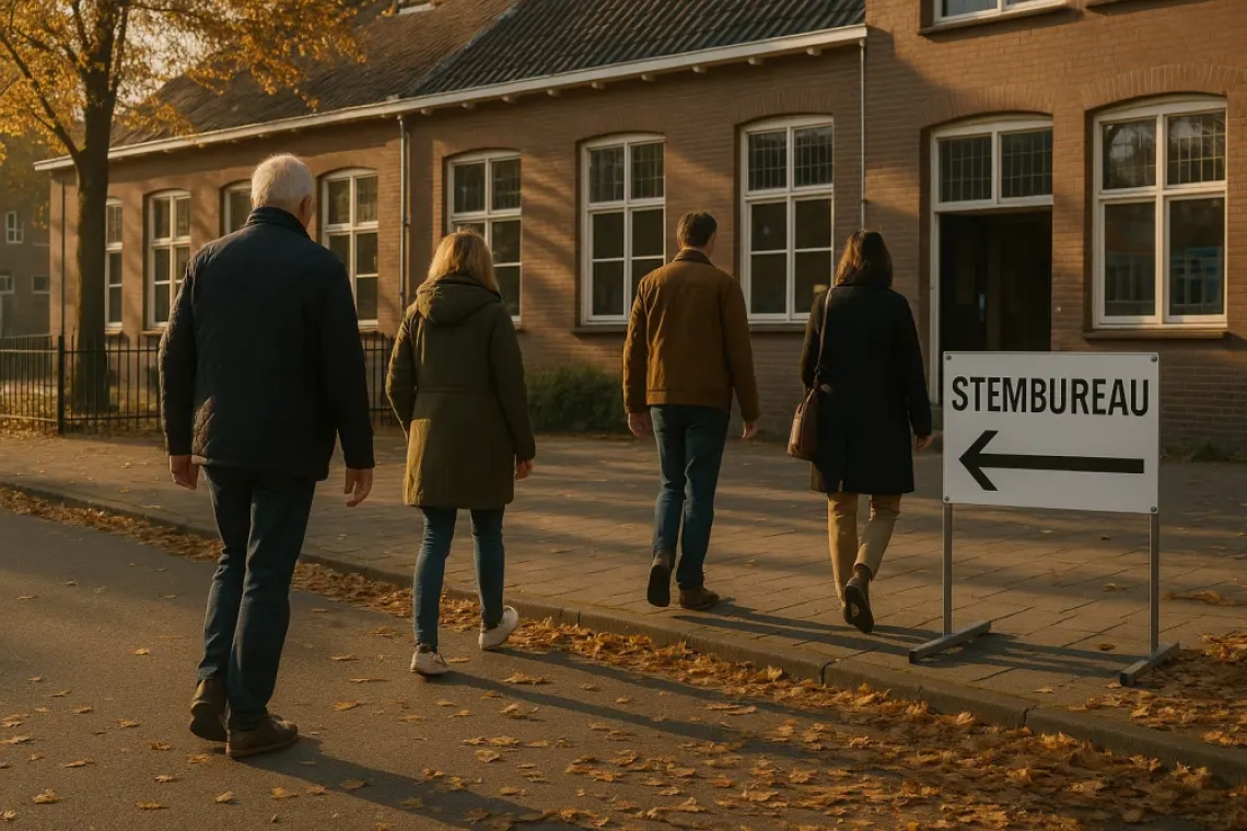 Stemmers op weg naar de stembus, voor de belangrijkste verkiezingen van deze eeuw!